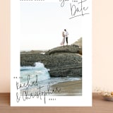 "hand-written" - Save the Dates in Ebony by Lindsay Stetson Thompson - Front
