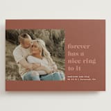 "Nice Ring" - Save the Dates in Cinnamon by Sarah Brown - Front