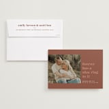 "Nice Ring" - Save the Dates in Cinnamon by Sarah Brown - Save the Date with Envelope