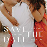 "Modern Stack" - Save the Dates in Cotton by Michelle Taylor - Detail