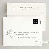 "Scripted Names" - Save the Dates in Ivory by Susan Asbill - FREE Recipient Addressing