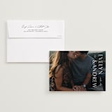 "Sideline" - Save the Dates in Pure by Lauren Chism - Save the Date with Envelope