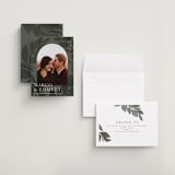 "Shade Garden" - Save the Dates in Moss by Laura Hankins - Assembled