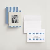 "Modern Border" - Save the Dates in Sky by Jackie Crawford - Assembled