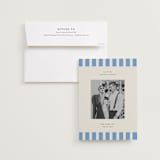 "Modern Border" - Save the Dates in Sky by Jackie Crawford - Save the Date with Envelope