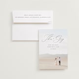 "Enchantment" - Save the Dates in Graphite by Snow and Ivy - Save the Date with Envelope