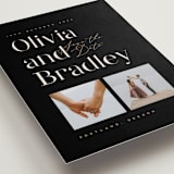 "modern classic" - Save the Dates in Noir by Corinne Malesic - Detail
