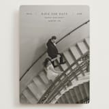 "In Line" - Save the Dates in Noir by Tamara Hilje - Front