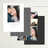 "A few words" - Save the Dates in Cotton by Susan Brown - Back of Card Options