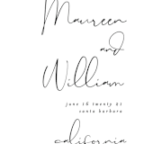 "A few words" - Save the Dates in Cotton by Susan Brown - Detail