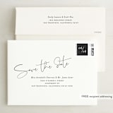 "A few words" - Save the Dates in Cotton by Susan Brown - FREE Recipient Addressing