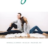 "Simply Us" - Save the Dates in Forest by Jessica Maslyn - Detail