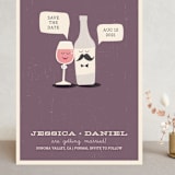 "Little Wine Charmers" - Save the Dates in Plum by Nam Bourassa - Front