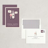 "Little Wine Charmers" - Save the Dates in Plum by Nam Bourassa - Assembled