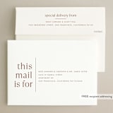 "There Will Be a Party" - Save the Dates in Terracotta by Amy Payne - FREE Recipient Addressing