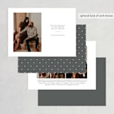 "Special Snapshots" - Save the Dates in Charcoal by Bethan - Back of Card Options