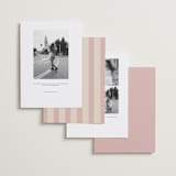 "Thompson" - Save the Dates in Rose by Jennifer Lew - Back of Card Options