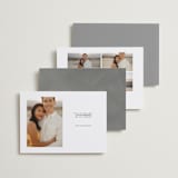 "Because of you" - Save the Dates in Marshmallow by Lea Delaveris - Back of Card Options