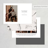 "Brush Strokes" - Save the Dates in Onyx by Joyce Pinheiro - Back of Card Options