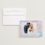 "Rainbow Haze" - Save the Dates in Lavender by Katie Zimpel - Save the Date with Envelope