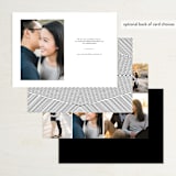 "Namely" - Save the Dates in Ivory by Kaydi Bishop - Back of Card Options