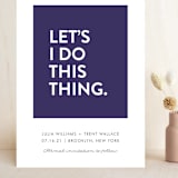 "Let's I Do This Thing" - Save the Dates in Royal by Ellis - Front