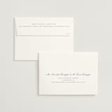 "watercolor flowers crest" - Save the Dates in Dusty Blue by Cass Loh - FREE Recipient Addressing