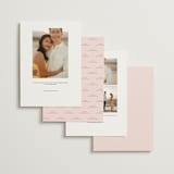 "News!" - Save the Dates in Strawberry by Claudia Orengo - Back of Card Options