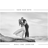 "Aperture" - Save the Dates in Ivory by Laura Hamm - Detail
