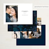 "midnight lake" - Save the Dates in Navy by Erin L. Wilson - Back of Card Options
