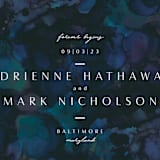 "midnight lake" - Save the Dates in Navy by Erin L. Wilson - Detail