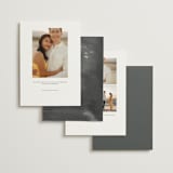 "Entwined" - Save the Dates in Newspaper by Chelsea Petaja - Back of Card Options