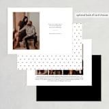 "Charmed Elegance" - Save the Dates in Tuxedo by Kasia Labocki - Back of Card Options