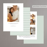 "type on type" - Save the Dates in Sage by Sarah Curry - Back of Card Options