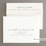 "type on type" - Save the Dates in Sage by Sarah Curry - FREE Recipient Addressing