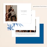 "Destiny" - Save the Dates in Cobalt by Nicoletta Savod - Back of Card Options