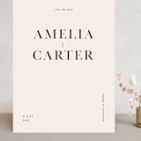 "Booked" - Save the Dates in Ink by Mere Paper - Front