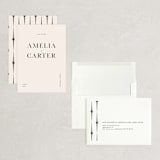 "Booked" - Save the Dates in Ink by Mere Paper - Assembled