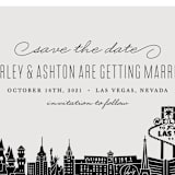 "Big City - Las Vegas" - Save the Dates in Light Taupe by Hooray Creative - Detail