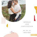 "Emilie" - Save the Dates in Blush by Karen Schipper - Detail