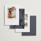 "lovingly" - Save the Dates in Midnight by Abi de Leon - Back of Card Options