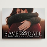 "Classic Serif" - Save the Dates in Dove by Hooray Creative - Front