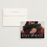 "Classic Serif" - Save the Dates in Dove by Hooray Creative - Save the Date with Envelope