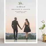 "Botanical Beauty" - Save the Dates in Sage by Paula Pecevich - Front
