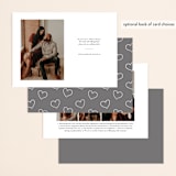 "Heart Love" - Save the Dates in Cloud by Chasity Smith - Back of Card Options
