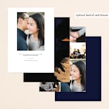 "Gallery Crush" - Save the Dates in Ocean by Kate Ross - Back of Card Options