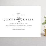"Classically Stated" - Save the Dates in Charcoal by Roxy Cervantes - Front