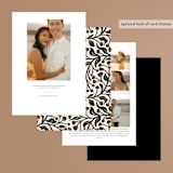 "Fancy Clothes" - Save the Dates in Ivory by GeekInk Design - Back of Card Options