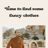 "Fancy Clothes" - Save the Dates in Ivory by GeekInk Design - Detail