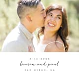 "Pure Simplicity" - Save the Dates in Noir by Roxy Cervantes - Detail